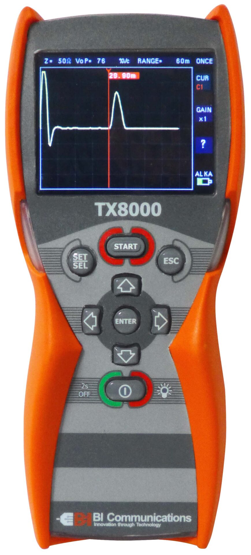 ケーブル測長・障害診断機 TX8000